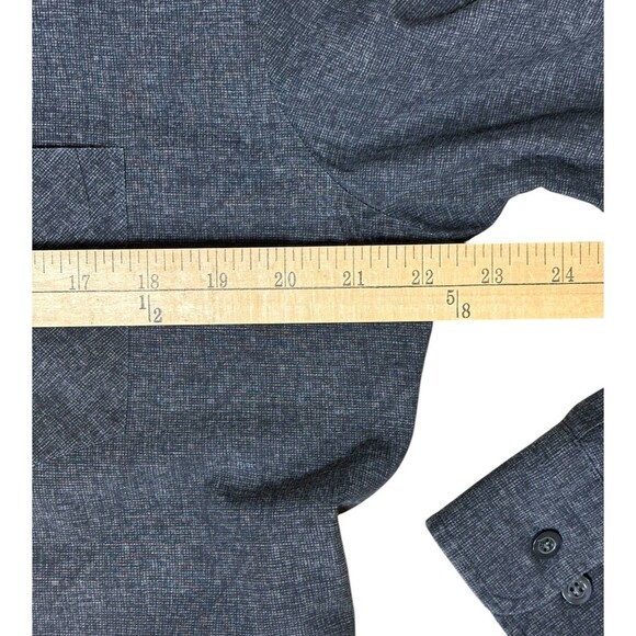 J. Lindeberg Long Sleeve Button Down Dani Mel Pop Print Shirt Men's L Black Slim - Picture 10 of 10